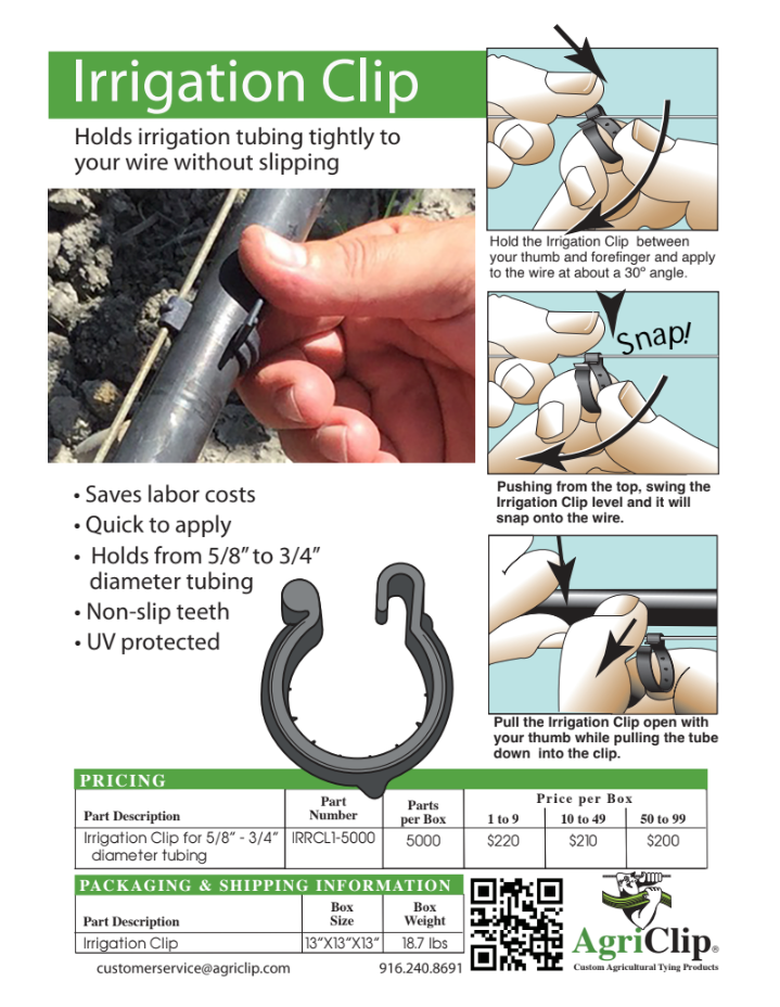 Irrigation Clip