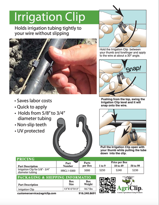 Irrigation Clip